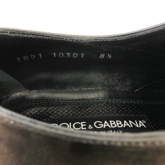 Dolce & Gabanna black leather men’s tie up dress shoes Size 9.5 main image 12
